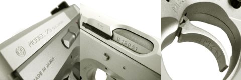 レディCz75改のトリガー詳細写真