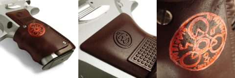 レディCz75改のグリップ詳細写真