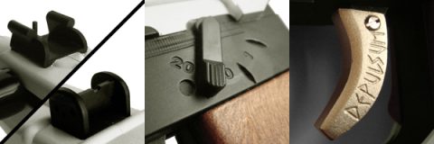 Vz61アルバス-スコーピオのサイト・トリガー詳細写真