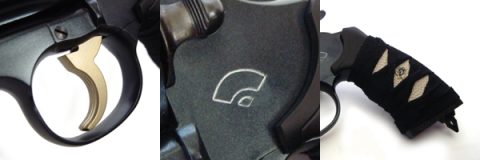 PYTHON 3in 稲光（いなみつ）のトリガー＆フレーム部詳細写真